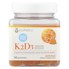 Vitamin K2 & D3 Gummies, Peach, 60 Gummies