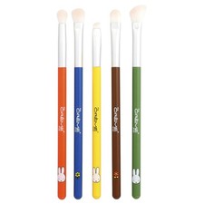 Miffy, Everyday Essentials, Eyeshadow Brush Set + Travel Bag, 6 Pieces