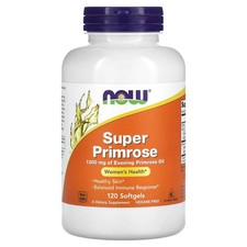 Now Foods Super Primrose Evening Primrose Oil 1300 mg 120 Softgels GMP Quality