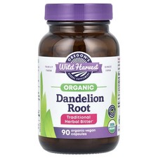 Organic Dandelion Root, 90 Organic Vegan Capsules (400 mg per Capsule)