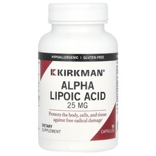 Kirkman Labs Alpha Lipoic Acid 25 mg 90 Capsules Casein-Free, Gluten-Free,