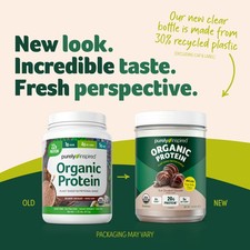 Organic Protein Powder, Rich Decadent Chocolate, 1.25 lbs (560 g)