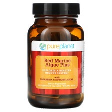 Pure Planet Red Marine Algae Plus 500 mg 90 Veggie Caps All-Natural,