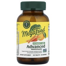 MegaFood Multi for Women 40  120 Tablets Dairy-Free, Gluten-Free, Kosher, NSF