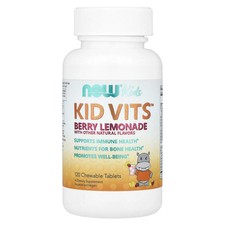 Now Foods Kid Vits Berry Blast 120 Chewables GMP Quality Assured, Vegan,
