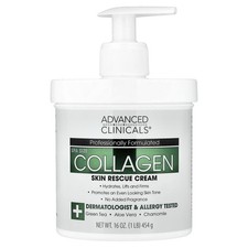 Collagen, Skin Rescue Cream, 16 oz (454 g)