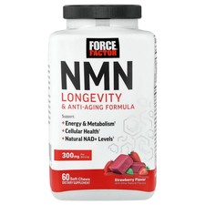 NMN, Longevity & Anti-Aging Formula, Strawberry, 60 Soft Chews