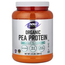 Sports, Organic Pea Protein Powder, Unflavored, 1.5 lbs (680 g)
