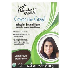 Color the Gray!, Natural Hair Color & Conditioner, Dark Brown, 7 oz (198 g)