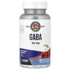 GABA, Cherry, 25 mg , 120 Micro Tablets