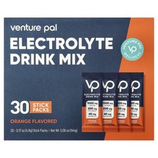 Electrolyte Drink Mix, Orange, 30 Stick Packs, 0.17 oz (4.8 g) Each