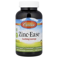 Zinc-Ease™ Soothing Lozenge, Natural Lemon, 180 Vegetarian Lozenges (10 mg per
