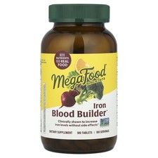 MegaFood Blood Builder 180 Tablets Dairy-Free, Kosher, Non-GMO, NSF Certified,