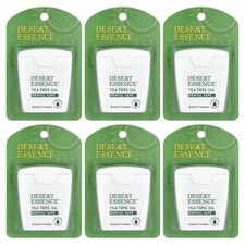 Dental Tape, Waxed, Tea Tree Oil, 6 Count, 30 yds (27.4 m)