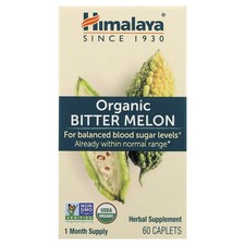Himalaya Bitter Melon 60 Caplets Dairy-Free, Gluten-Free, GMP Quality Assured,