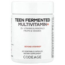 Teen Fermented Multivitamin+, 60 Vegetable Capsules