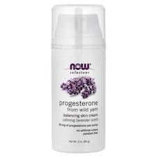 Solutions, Progesterone from Wild Yam, Balancing Skin Cream, Calming Lavender, 3