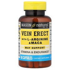Vein Erect with L-Arginine & Maca, 80 Capsules