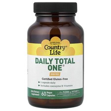 Country Life Daily Total One Iron-Free 60 Vegan Capsules Gluten-Free, GMP
