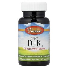 Super D3 + K2, 45 Vegetarian Capsules