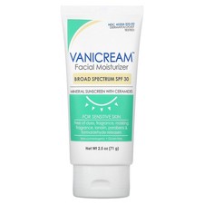Facial  Moisturizer, Mineral Sunscreen with Ceramides, For Sensitive Skin,  SPF