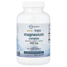 Triple Magnesium Complex, 300 Capsules (133 mg per Capsule)
