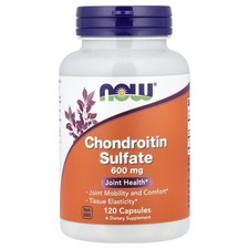 Now Foods Chondroitin Sulfate 600 mg 120 Capsules GMP Quality
