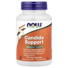 Now Foods Candida Support 90 Veg Capsules GMP Quality Assured, Kosher, Vegan,