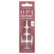 On Point, Instant Press-On Mani, Short Length, Tickle My France-Y, 27 Piece Kit