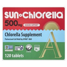 Sun Chlorella Sun Chlorella A 500 mg 120 Tablets Gluten-Free, GMP Quality