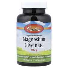 Magnesium Glycinate, 200 mg, 90 Tablets