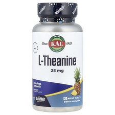 L-Theanine, Pineapple, 25 mg, 120 Micro Tablets