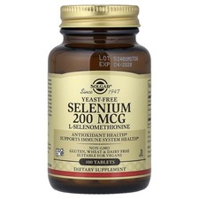 Selenium, Yeast-Free, 200 mcg, 100 Tablets