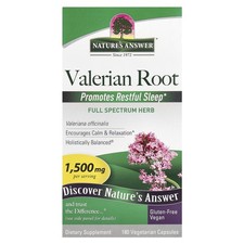 Valerian Root, 180 Vegetarian Capsules (500 mg per Capsule)