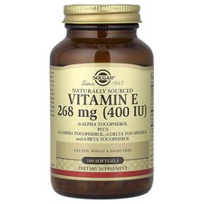 Vitamin E, Naturally Sourced, 100 Softgels