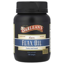 Barlean s Lignan Flax Oil 100 Softgels Gluten-Free