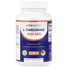 L-Threonine, 500 mg , 120 Vegetable Capsules