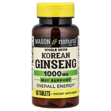 Whole Herb Korean Ginseng, 60 Tablets