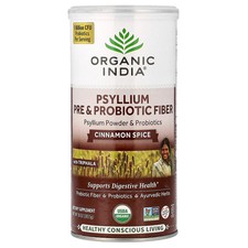 Psyllium Pre & Probiotic Fiber, Cinnamon Spice, 10 oz (283.5 g)