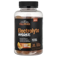 Electrolyte Hydrate Gummies, Orange, 60 Gummies