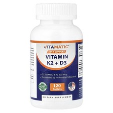 Vitamin K2 + D3, 120 Tablets