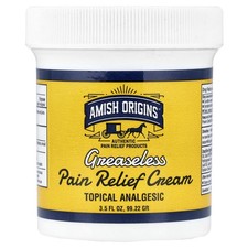 Amish Origins, Deep Penetrating, Greaseless Pain Relief Cream, 3.5 fl oz