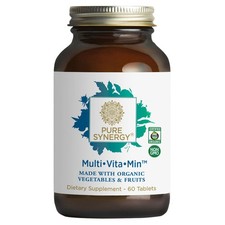 The Synergy Company Organic Multi Vita Min 60 Vegetable Tablets Dairy-Free,