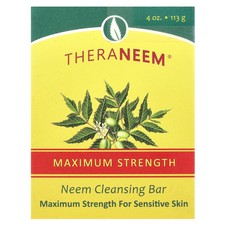 TheraNeem®, Neem Cleansing Bar, Maximum Strength, For Sensitive Skin, 4 oz (113