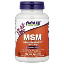 Now Foods MSM Methylsulfonylmethane 1 000 mg 120 Veg Capsules GMP Quality