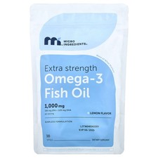 Omega-3 Fish Oil, Lemon,  300 Softgels (500 mg per Softgel)