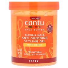 Shea Butter, Anti-Shedding Styling Gel With Honey, Flexible Hold, 18.5 oz (524