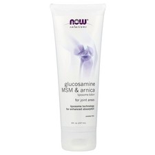 Now Foods Glucosamine MSM  Arnica Liposome Lotion 8 fl oz 237 ml Gluten-Free,