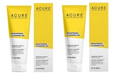 Acure Brightening Cleansing Gel, 4 fl oz (118 ml) (Pack of 2)