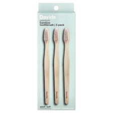 Premium Bamboo Toothbrush, Soft, Adult, 3 Toothbrushes